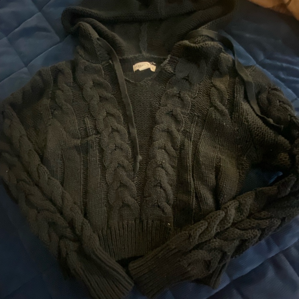 Aeropostale Black Knit Sweater